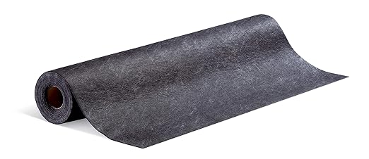 Pig Grippy Floor Mat | Industrial Entrance Mat with Adhesive Backing | 4' x 50' Mat Runner | Black | GRP48201-BK