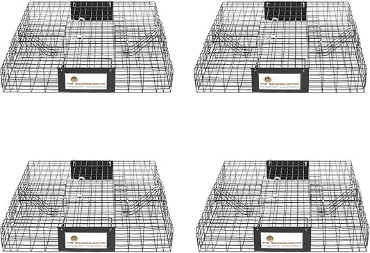 Rugged Ranch 4 Pack Squirrel Traps, Catch & Release Cage, Squirrelinator