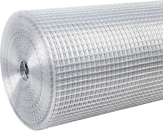 Hardware Cloth for Chicken Wire Fencing-1/4in Mesh AWG 23 Gauge 36in x 100ft Hot-Dip Galvanized Welded Wire Mesh Roll-Rabbit Cages, Snake Proof Fencing, Garden Protection, Poultry Netting
