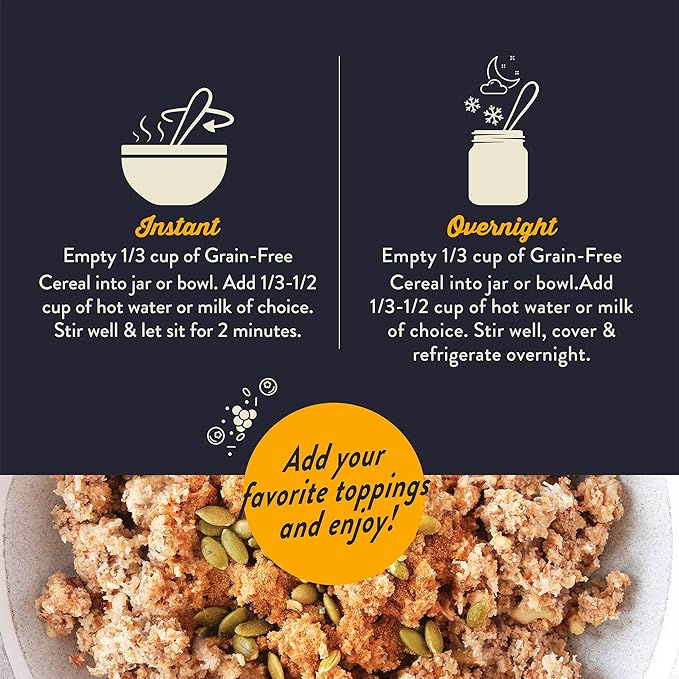 Wella Cereal Oatmeal Alternative, Gluten-Free Breakfast Hot Cereal, Grain-Free Paleo Organic Vegan High Protein Superfood, Plant-Based Non-GMO, Low in Net Carbs, Multi-Serve Bag, Pumpkin Spice Flavor (1 Count, 12.8 oz. Bag)