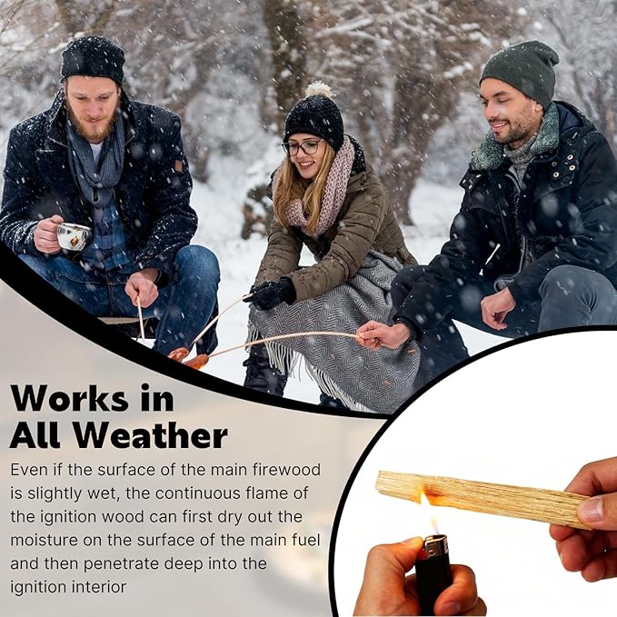 W&E Choice 10LB Fatwood Fire Starter Sticks, 130-180Pcs 100% Natural Dried Pine Kindling Wood, Easy Ignition for Campfires, Firepit, Fireplaces, BBQ, Stoves