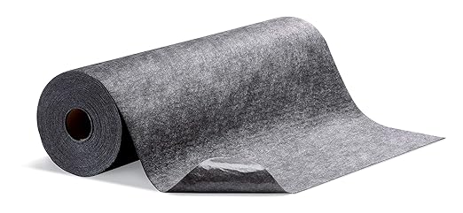PIG Grippy Floor Mat Industrial Entrance Mat with Adhesive Backing 3' x 100' Mat Runner Gray GRP36200-GY