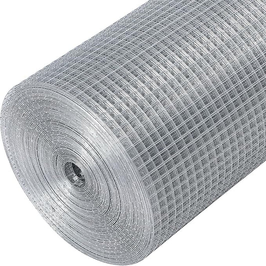 1/4'' 48'' X 100' Hardware Cloth, Chicken Wire Fencing Double Layer Hot Dip Galvanized, Wire Mesh Fence Chicken Rabbit Snake Cage Wire Fence Mesh Roll, for Chicken Coops, Fencing, Garden Protection