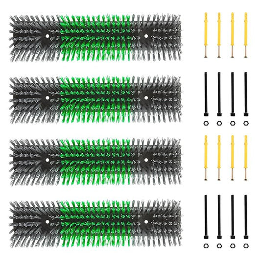 Livestock Scratch Brush for Cattle, Horses, Goats, Cow, Durable Scratching & Massage Grooming Tool for Healthy Coat, Relieves Itching, Easy Install on Fence Posts(4pcs, Gray)