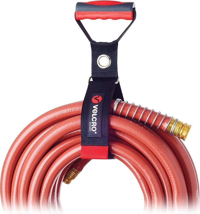 VELCRO Brand Heavy Duty Carrying Strap with Handle | Gadgets for Men & Stocking Stuffers for Him | Extension Cord & Garden Hose Storage | Durable Garage Organization | Holds 100 Pounds