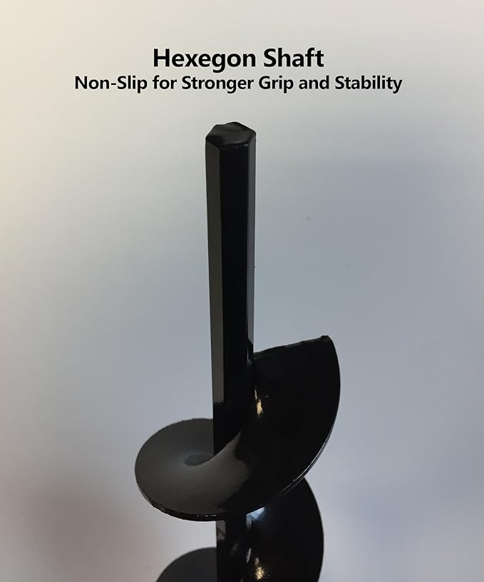 Willard & May Flower Bulb HEX Shaft Drill Planter, Non-Slip – 2.75 by 24 inch - Bulb & Bedding Plant Auger