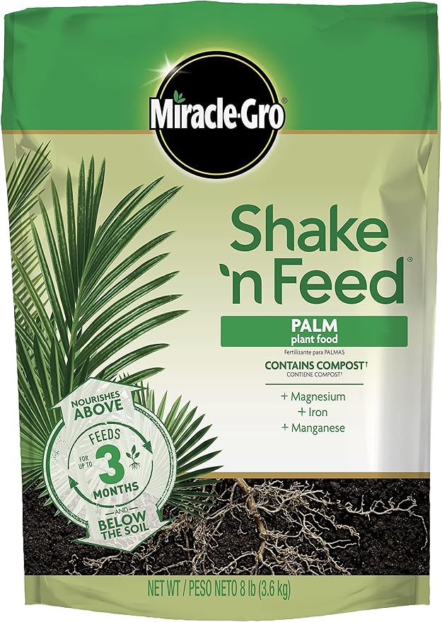 Miracle-Gro Shake 'N Feed Palm Plant Food, 8 lb., Feeds up to 3 Months