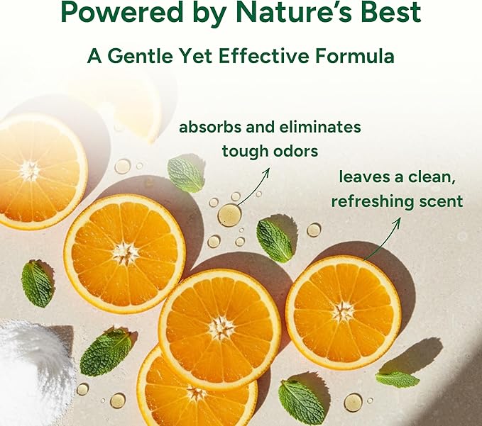 Good Natured Brand | Carpet Deodorizer & Freshener Powder | 31 oz Pet Odor Eliminator for Strong Odor & Pet Urine | Fresh Natural Sweet Orange Scent | Safe for Homes with Pets