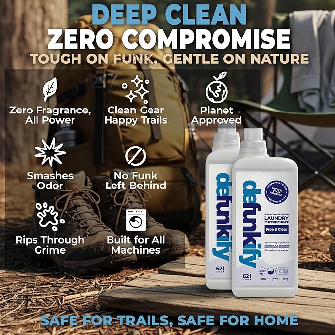 Laundry Detergent, 124 Load. Unscented Liquid Laundry Detergent Washing Soap for Sensitive Skin. ProvenSafe™ Fabric Stripper Cleaning Supply w/Odor & Stain Remover for Activewear & All Fabrics