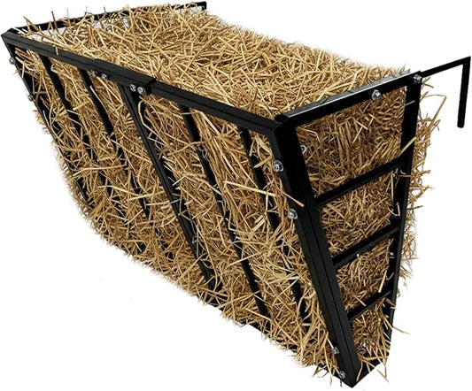FEBTECH Hay Feeder Wall Mount - Hay Rack for Horses – Versatile 24 Gallon Capacity – Heavy-Duty Powder-Coated Steel Feeder for Goat & Sheep – Provide Barns & Farms Feeding Solutions…