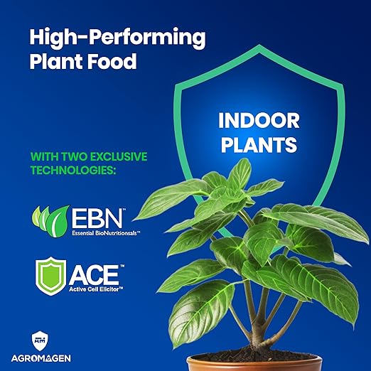 Indoor Plant Food with Essential Nutrients & Chelated Micronutrients, Liquid Fertilizer 4 fl.oz.
