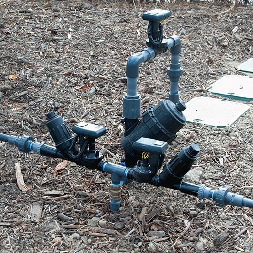 DIG P11-200 3/4" All-Purpose Heavy Duty Drip Irrigation Kit MPT Inline Y Filter with 200 Mesh Stainless Steel Screen and Flush Cap for Optimal Irrigation Protection