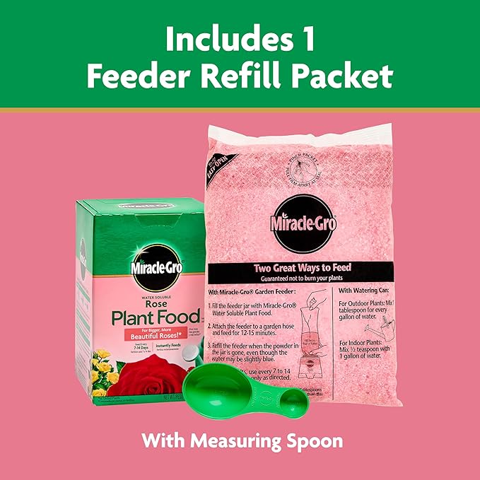 Miracle-Gro Water Soluble Rose Plant Food, 1.5 lb