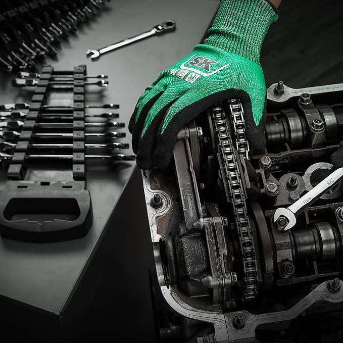 SK Flex-Head Ratcheting Wrench Set, Combination Wrench Set, 25-Piece, SAE 1/4" to 1", Metric 8 to 19mm, 72-Tooth, Premium CR-V Construction, with Rack Organizer