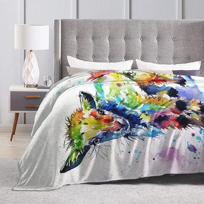 Goat Blanket Goat Gifts for Girls Boys Kids Cute Colorful Couch Sofa Throw Blanket Flannel Animals Birthday Gifts - 50''x60''