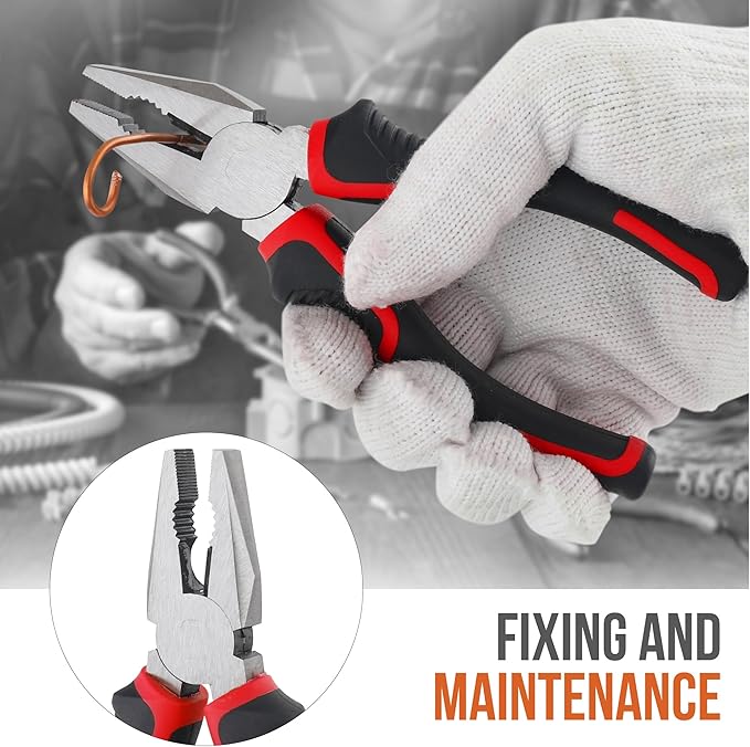 Hi-Spec 52pc Home Garage Mechanics DIY Tool Kit Set. Metric Sockets, Ratchet Wrench, Screwdriver Bit Set, Pliers and Spark Plug Accessories in a Portable Toolbox Case