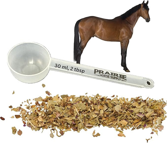 Prairie Horse Supply Supplement Scooper, Durable Measuring Spoons & Pet Food Scoop for Accurate Dosages, Ideal for Horse, Pet & Animal Supplements, 4.5 Inch Long Handle, 30ml/2 Tablespoons (1 Pack)