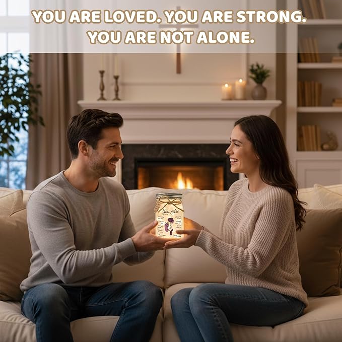 SOLMAY Birthday Gifts for Women – “You Are” Inspirational Mason Jar Night Light, Sentimental Christmas Gifts for Women, Christian Gift for Mom Sister Best Friend, Gratitude Decoration Jar