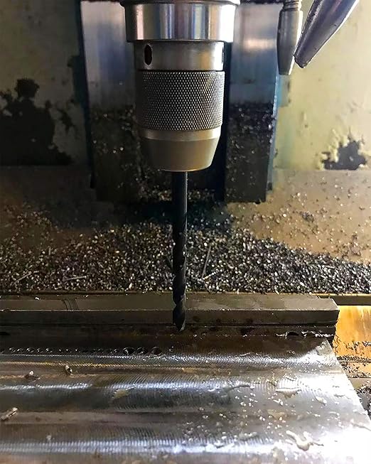 MAXTOOL 3/16"x12" 2pcs Identical Aircraft Extension Drills HSS M2 Extra Long Deep Twist Drill Bits Straight Shank Fully Ground Black; ACF02B12R12P2