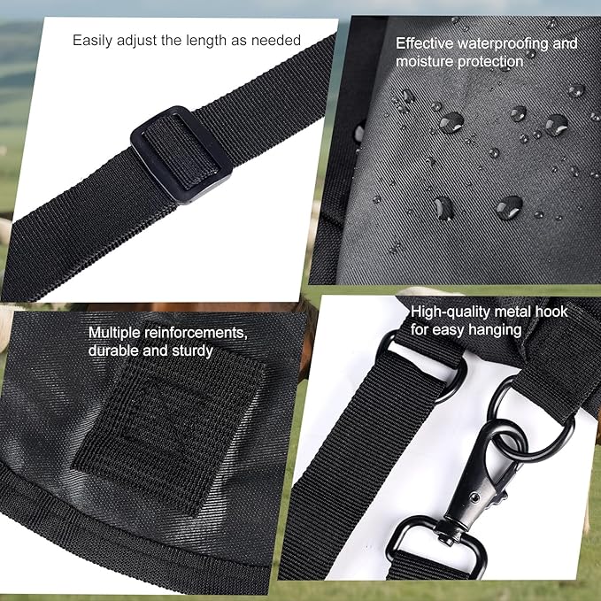 Hay Bag Goat Hay Feeder Durable, Easy to Hang, Suitable for Horses, Donkeys, Cows, Sheep, Etc