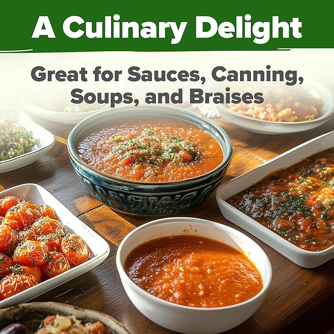 HOME GROWN San Marzano Tomato Seeds – 132 Heirloom, Seeds – High Germination Tomatoes for Indoor & Outdoor Growing – Classic Paste Variety for Gardeners & Home Use