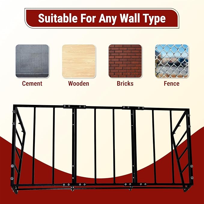 FEBTECH Hay Feeder Wall Mount - Hay Rack for Horses – Versatile 36 Gallon Capacity – Heavy-Duty Powder-Coated Steel Feeder for Goat & Sheep – Provide Barns & Farms Feeding Solutions…