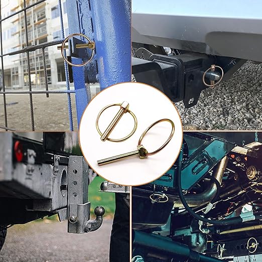 Mankk 202PCS Heavy Duty Hitch Pin Clip Assortment Kit - Tractor, Linch, PTO, R Clip, Hair Pins for Farm Tractors, Trailers, Trucks, Attachments, Lawn Mowers