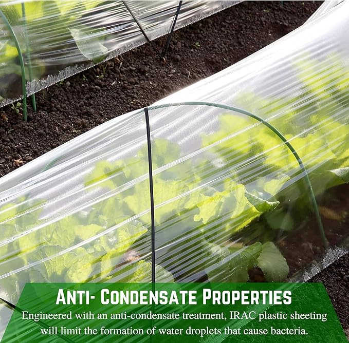 Farm Plastic Supply - Clear Coolmax Greenhouse Plastic Sheeting - 6 Mil - 4 Year UV Resistant Infrared Anti-Condensate Green House Covering Thermal Greenhouse Plastic 6 mil (32' x 20')
