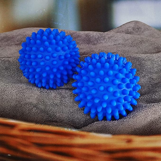 Dryer Balls 4 Pack - Non-Toxic Reusable Dryer Balls (Blue)