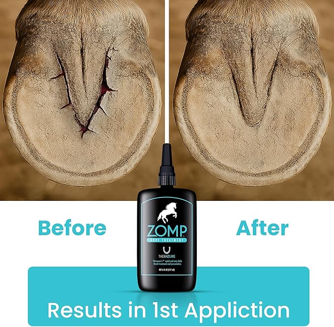 Horse Hoof Thrush Treatment and White Line Equine Care: Effective on Horses, Cows, Goats, Sheep, Pigs and All Hooved Animals Zomp