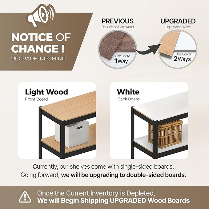 HOMEDANT House 5 Tier Laminated Metal Shelving Unit Adjustable Storage Utility Rack Heavy Duty Shelves Organization Multipurpose Shelf Kitchen Garage Pantry Closet (1, (L) 48.1" W, Black)