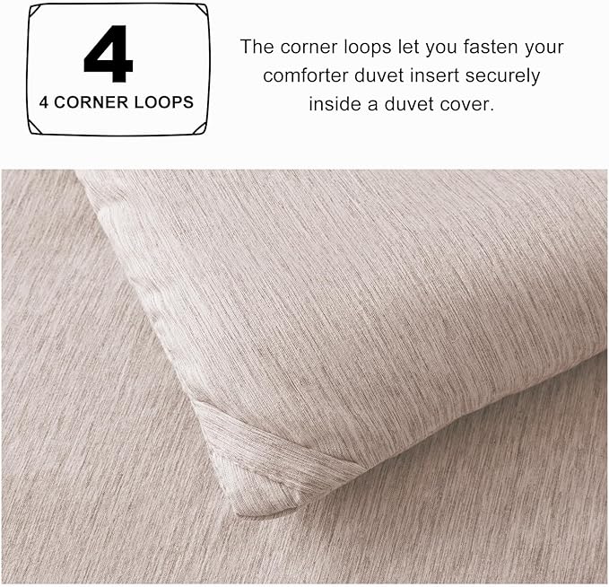 CozyLux Twin/Twin XL Comforter Set Dorm Bedding - 2 Pieces Warm Taupe Twin Extra Long Soft Luxury Cationic Dyeing Comforter for College, Breathable Boho Bed Sets with 1 Comforter and 1 Pillow Sham