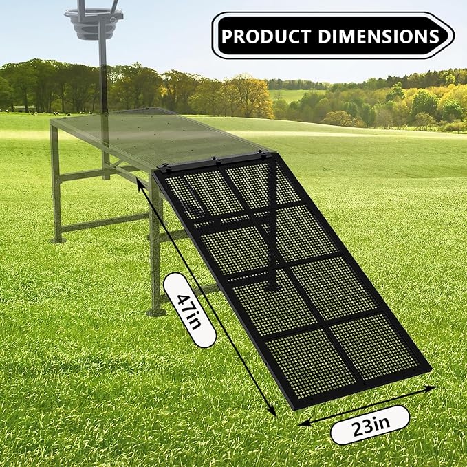 Goat Stand Ramp Use for Our 47 inch Goat Milking Stand, 47" L x 23" W Black Removable Goat Ramp for Sheep Trimming, Sheep Shearing Stand for Sheep & Goats