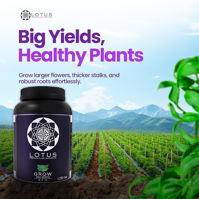 Grow Pro Series - Hydroponic Plant Nutrients and Fertilizer, Water Soluble Plant Food - Massive Roots, Made for Coco Coir, Hydro, & Soil, Enhances Flowering & Fruiting, Indoor & Outdoor Grows 128oz