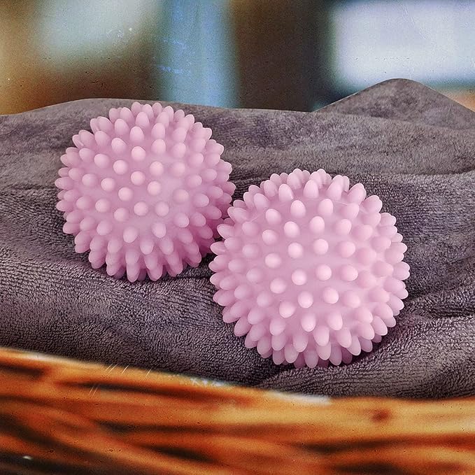 Dryer Balls 4 Pack - Non-Toxic Reusable Dryer Balls (Light Purple)