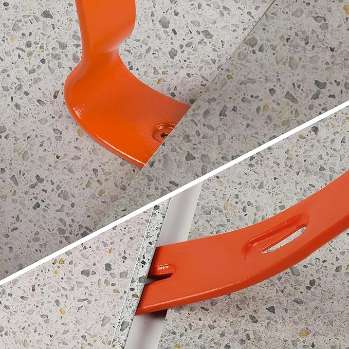 2-Pack Flat Pry Bar Set 7.5"/15" Crowbar with Nail Puller,Utility Heavy Duty Claw Bar,Mini Pry Bar High-Carbon Steel Crow Bar Tool for Home Improvement & Woodworking