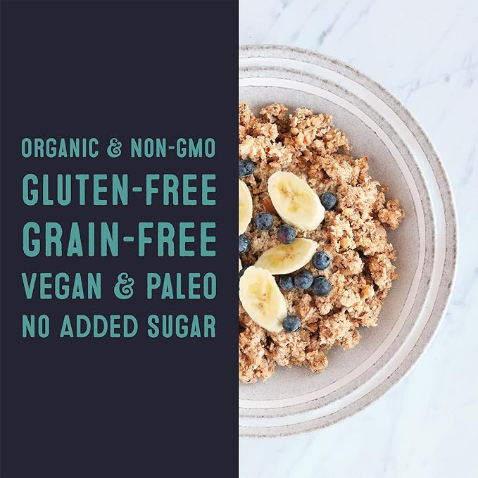Wella Hot Cereal Oatmeal Alternative, Gluten-Free Breakfast, Grain-Free Paleo Organic Vegan, Protein, Fiber, Variety Pack (5 Count, 1.6 oz. Packets)