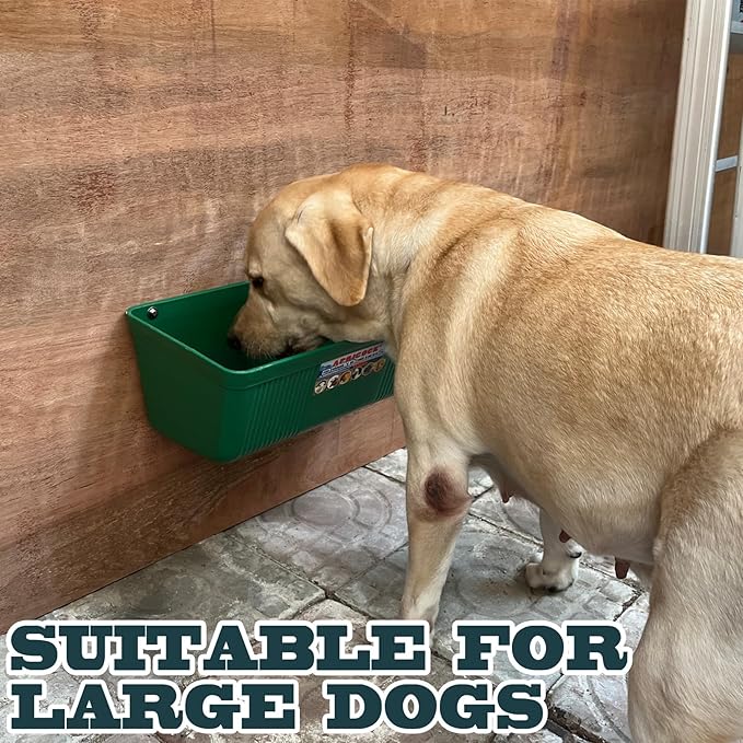 Large Feed Trough and Goat Feeder - 2 Pack Hanging Feeder with Clips, Waterer Bucket, Fence Feed Trough, Goat Supplies, 10 Quart