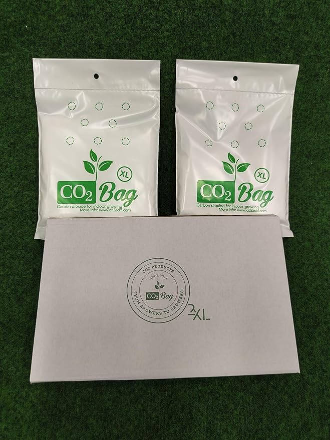 CO2BAG® XL – Natural CO₂ Generator for Indoor Plants & Greenhouses | Boosts Growth, Yield, Taste & Color | Compact, Safe & Maintenance-Free -2-Pack-