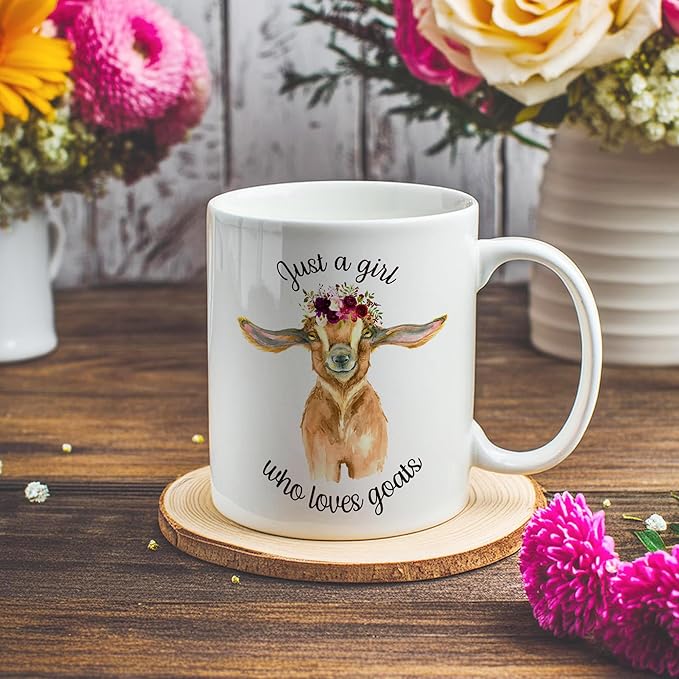 Goat Mug - Goat Lovers Coffee Cup for Women & Girls