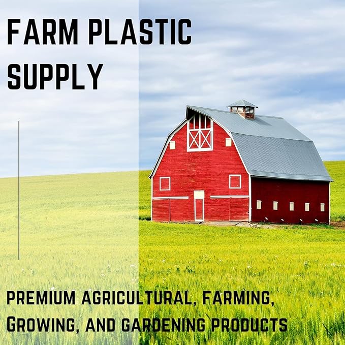 Farm Plastic Supply - Protective Clear Overwintering Plastic Film - Overwintering Film, 6 Mil Clear Plastic Film, Greenhouse Plastic, Durable Plastic Sheeting (4 Mil 3' x 500')