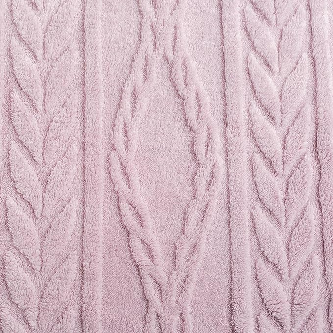 YUSOKI Sherpa Queen Size Blanket-3D Stylish Design Super Soft Fuzzy Cozy Warm Blanket Thick Plush Fluffy Furry Blankets for Teen Girls Women Couch Bed Sofa Chair Men Boys Gift(Rose Pink,90"x90")
