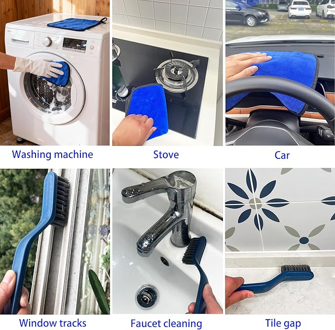 8 Pack Dryer Vent Cleaner Kit, Flexible Dryer Lint Brush Vent Cleaner, Lint Trap Cleaning Tool, Complete Dryer Duct Cleaning Kit for Laundry Room Essentials & Appliance Maintenance, Cleaning Supplies