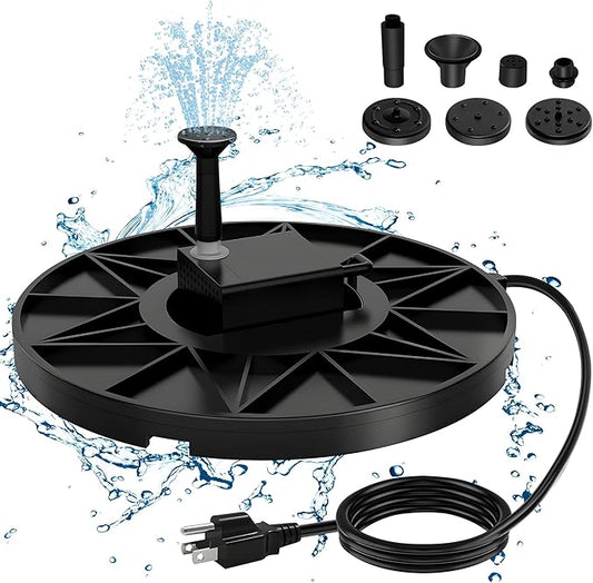 Bird Bath Heater, 70W Submersible Pond Deicer Bird Bath Deicer Birdbath Water Heater Thermostatic Control Power Saving for Outdoors in Winter (with Water Pump)