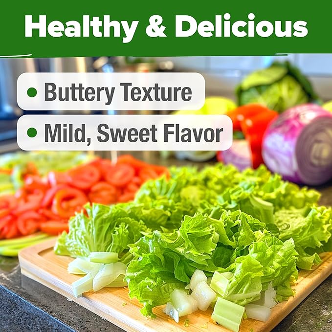 HOME GROWN Buttercrunch Lettuce Seed Pack - 3950 Vegetable Seeds - Ideal Seeds for Hydroponic Garden Indoor Premium and Heirloom Butter Lettuce Seeds for Planting (Lactuca Sativa)
