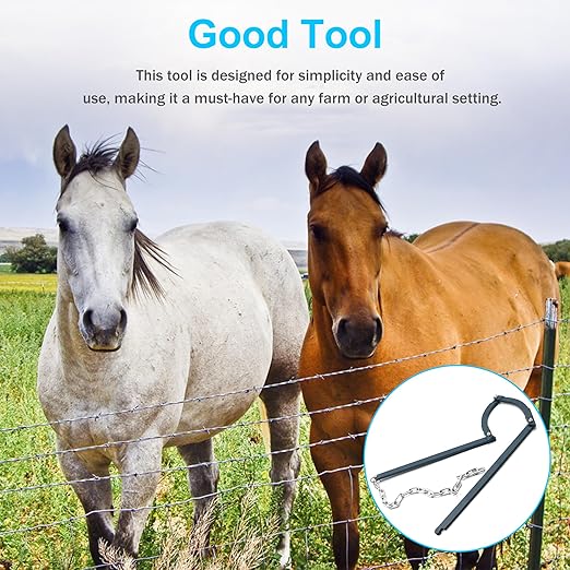 Fence Fixer, Manual Fence Repair Retainer, Maintenance Tool of Livestock Fence Lines, Suitable for Barbed Wire, Cowshed Farm, Horse Fence, Garden Lawn Fence