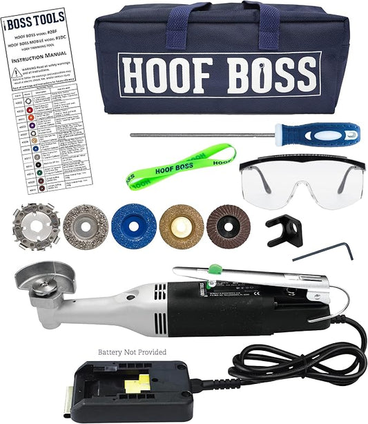 Hoof Boss - Goat Hoof Trimmers Complete Mobile Set - Requires 20 Volt Battery Not Included - Goat Hooves Trimmer Tool Kit