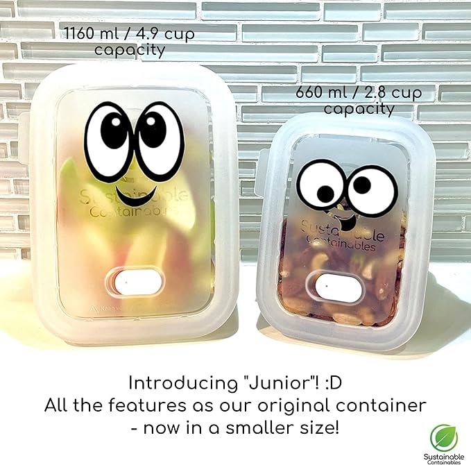 Premium Silicone Collapsible Food Storage Containers with Silicone Leakproof Lids, BPA Free, LFGB Food-Grade Certified, Compact, Reusable Lunch Snack Box, Microwave Safe, 2.8 Cups 3 Pk