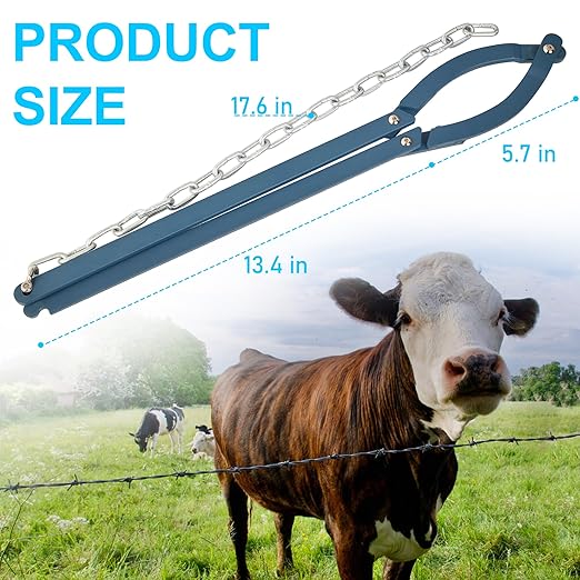 Fence Fixer, Manual Fence Repair Retainer, Maintenance Tool of Livestock Fence Lines, Suitable for Barbed Wire, Cowshed Farm, Horse Fence, Garden Lawn Fence