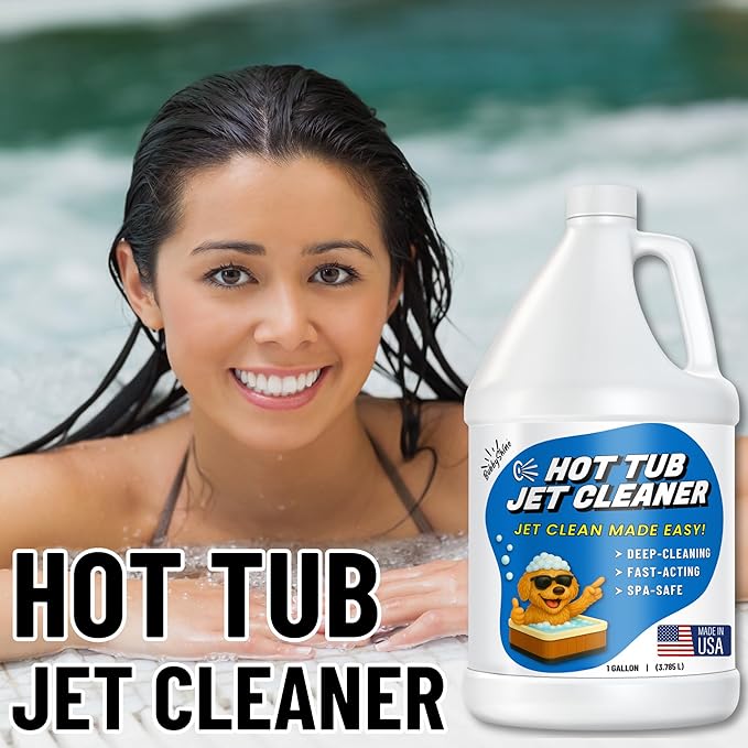 Hot Tub Jet Cleaner & Spa Line Flush – Deep Jet Line, Pipe & Plumbing Purge Removes Yuck & Buildup – Heavy Duty Hot Tub System Flush Cleaner for Jets & Lines – Made in USA – 1 Gallon
